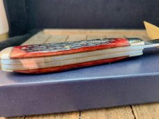 Schrade Cutlery Classics Lumberman Trapper Red Jigged Bone