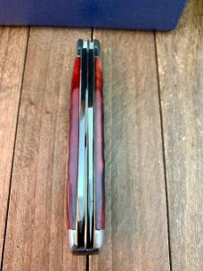 Schrade Cutlery Classics Lumberman Trapper Red Jigged Bone