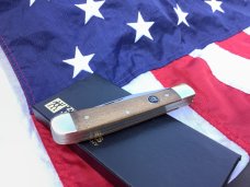 Vintage J A Henckels Trapper (HK5-GSW) Pocket Knife w/ GunStock Walnut Handles -COA & Orig Box