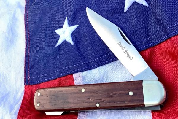 Vintage J A Henckels Single Blade Lock back Large Hunting/Hunter knife in wood display box
