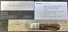 Great Eastern Cutlery Tidioute #252117 Little Jack Knife, OD Green Linen Micarta, (GEC 25) 