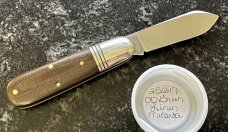 Great Eastern Cutlery Tidioute #252117 Little Jack Knife, OD Green Linen Micarta, (GEC 25) 