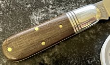 Great Eastern Cutlery Tidioute #252117 Little Jack Knife, OD Green Linen Micarta, (GEC 25) 
