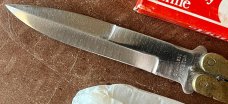 Vintage Balisong Butterfly Knife From Pakistan, Nice Brass Handles, Original Box, Unused #2