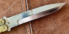 Vintage Balisong Butterfly Knife From Pakistan, Nice Brass Handles, Original Box, Unused #2