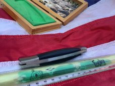 Vintage J A Henckels Single Blade Lock back Large Hunting/Hunter knife in wood display box