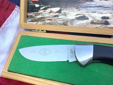 Vintage J A Henckels Single Blade Lock back Large Hunting/Hunter knife in wood display box