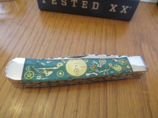 Case XX 2015 Custon Worked Finney Knives Time Keeper Trapper # 6254 SS