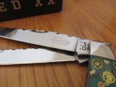 Case XX 2015 Custon Worked Finney Knives Time Keeper Trapper # 6254 SS