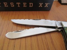 Case XX 2015 Custon Worked Finney Knives Time Keeper Trapper # 6254 SS