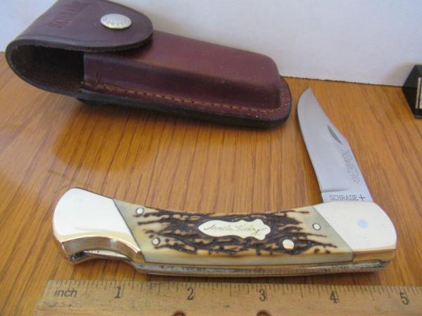 Schrade Uncle Henry Staglon Handle Folding Hunter Model LB-7