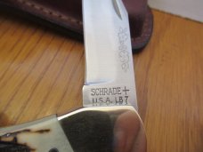 Schrade Uncle Henry Staglon Handle Folding Hunter Model LB-7
