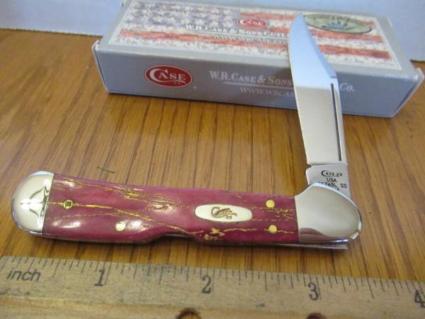 Case XX 2019 Shepard Hills SFO Red Strom Bone Mini Copperlock Pattern # 61749L SS Case XX 2019 Shepard Hills SFO Red Strom Bone Mini Copperlock Pattern # 61749L SS