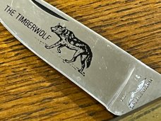 Parker Cut. Co. "Timberwolf" Lockback Folding Knife w/Wood Scales Japan 
