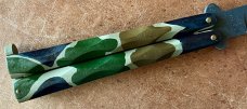 Vintage Valor Camo Cho Balisong Knife, Made In Japan, Original Box, Unused 