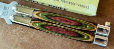 Vintage Frost Balisong aka Butterfly Knife, Frostwood Handle, Japan, Unused 