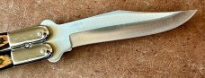 Vintage Frost Balisong aka Butterfly Knife, Frostwood Handle, Japan, Unused 