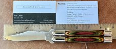 Vintage Frost Balisong aka Butterfly Knife, Frostwood Handle, Japan, Unused 
