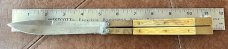 Large Vintage Filipino Handmade (FHM) Balisong aka Butterfly Knife, Bone Handle, Unused 