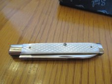 Queen Cut Co Checkered Sheffield Pearl Doctors Knives Pattern # 96
