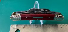  Bulldog Brand Hammer Forged Solingen Germany 1998 Red Bone "Tobacco" 6 Blade Congress Knife