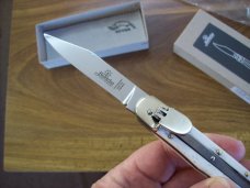 Hubertus Knife Solingen, Germany Size 10 Medium Clip-Point White Bone NIB