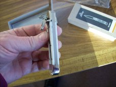 Hubertus Knife Solingen, Germany Size 10 Medium Clip-Point White Bone NIB