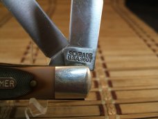 SCHRADE OLD TIMER 96OT BEARHEAD TRAPPER VINTAGE NOS USA MADE HIGH CARBON STEEL MINT POCKET KNIFE 