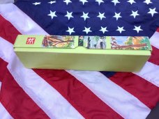 Rare! J A Henckels Heavy Duty Fixed Blade Hunter Knife w/ Wood Handles in Original box