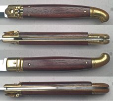 9 3/8" Bird's Head Lever Auto Stiletto, vintage collector knife, Maniago ITALY, NOS, c.1984