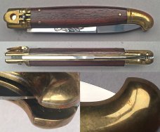 9 3/8" Bird's Head Lever Auto Stiletto, vintage collector knife, Maniago ITALY, NOS, c.1984