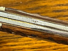 Fight'n Rooster Frank Buster Farmer's Jack Knife w/Picbone Scales & Ornate Gold Plated Bolster Germa