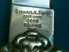 SCHRADE CLASSIC STEWART TAYLOR STAG SDIRKS 2008 FOLDING POCKET JACK KNIFE KNIVES MIB