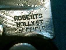 ROBERTS HOLLY ST SHEFFIELD ENGLISH BRITISH MILITARY EASY OPEN JACK FOLDING POCKET KNIFE KNIVES OLD