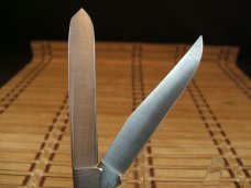 SCHRADE+ USA LIMITED EDITION SCRIMSHAW VINTAGE TRAPPER MATCO TOOL 10TH ANNIVERSARY MINT POCKET KNIFE