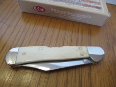 Case XX 2020 Natural Smooth White Bone Mini Copperlock Pattern # 61749L CV