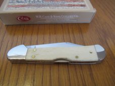 Case XX 2020 Natural Smooth White Bone Mini Copperlock Pattern # 61749L CV