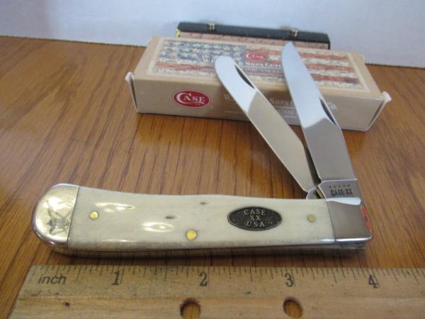 Case XX 2020 Natural Smooth White Bone Trapper Pattern # 6254CV Case XX 2020 Natural Smooth White Bone Trapper Pattern # 6254CV