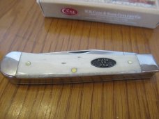 Case XX 2020 Natural Smooth White Bone Trapper Pattern # 6254CV