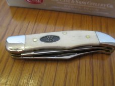 Case XX 2020 Natural Smooth White Bone Tiny Pocket Hunter Pattern # 62165 CV