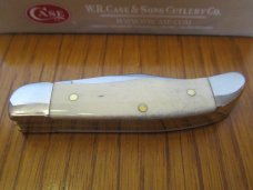 Case XX 2020 Natural Smooth White Bone Tiny Pocket Hunter Pattern # 62165 CV