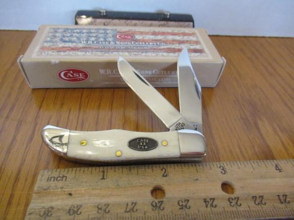 Case XX 2020 Natural Smooth White Bone Tiny Pocket Hunter Pattern # 62165 CV Case XX 2020 Natural Smooth White Bone Tiny Pocket Hunter Pattern # 62165 CV