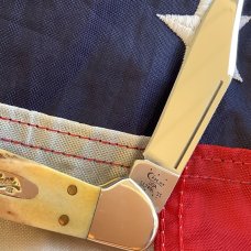 Case xx 2014 Mini Copperhead Knife (MDL# 51749L SS) w/ Great Stag Handles -NOS in M/NM Condition
