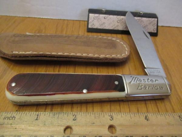 Colonial Rough Saw Cut Delrin Handle Master Barlow 