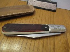 Colonial Rough Saw Cut Delrin Handle Master Barlow 
