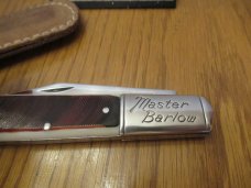 Colonial Rough Saw Cut Delrin Handle Master Barlow 