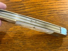 Fight'n Rooster Frank Buster Ltd Ed 1983 "Kotton Country Knife Collector" Trapper Knife w/MOP Scales