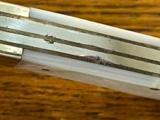 Fight'n Rooster Ltd Ed 1981 "Chattahoochee Cutlery Club" Gunstock Knife w/MOP Scales SN#069 Germany