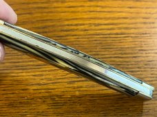 Fight'n Rooster Frank Buster "Coal Miner's Daughter" 2-Blade Pen Knife w/Celluloid Scales Germany