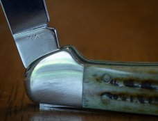 Case Mini Copperlock Pocket Worn Green Bone 1998 Prototype / Model 61749L